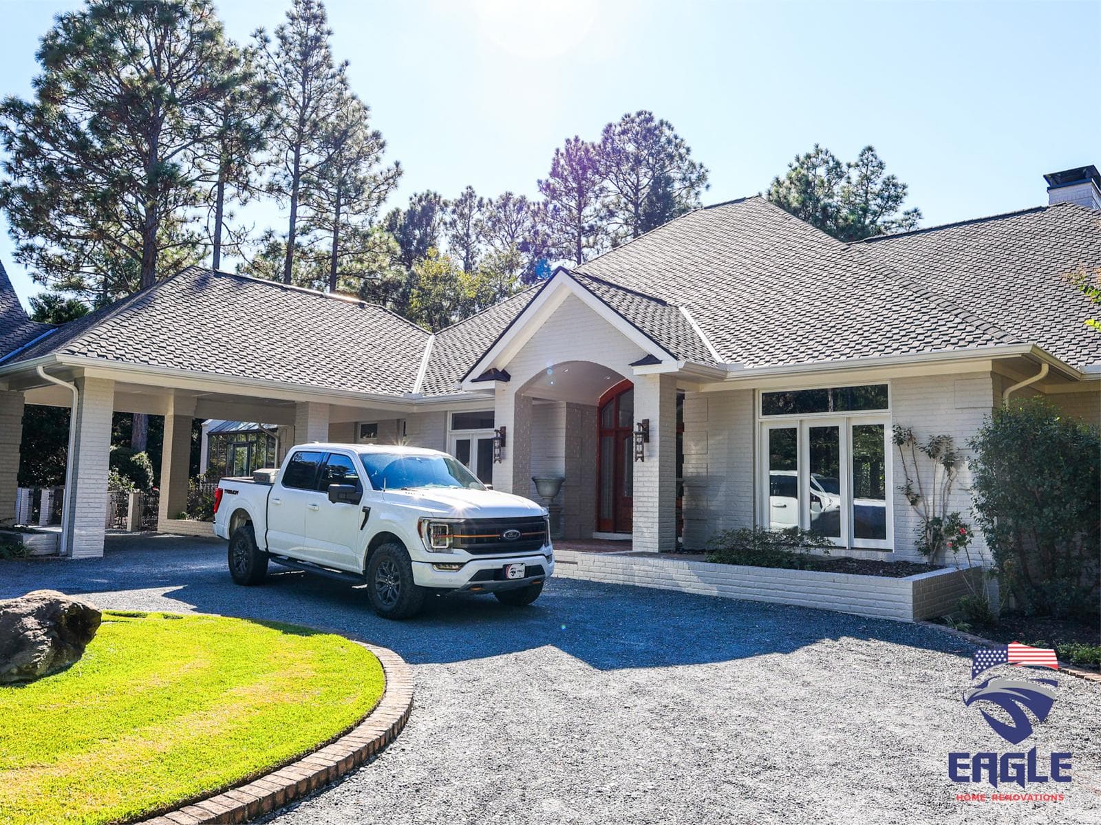 Exterior painting after